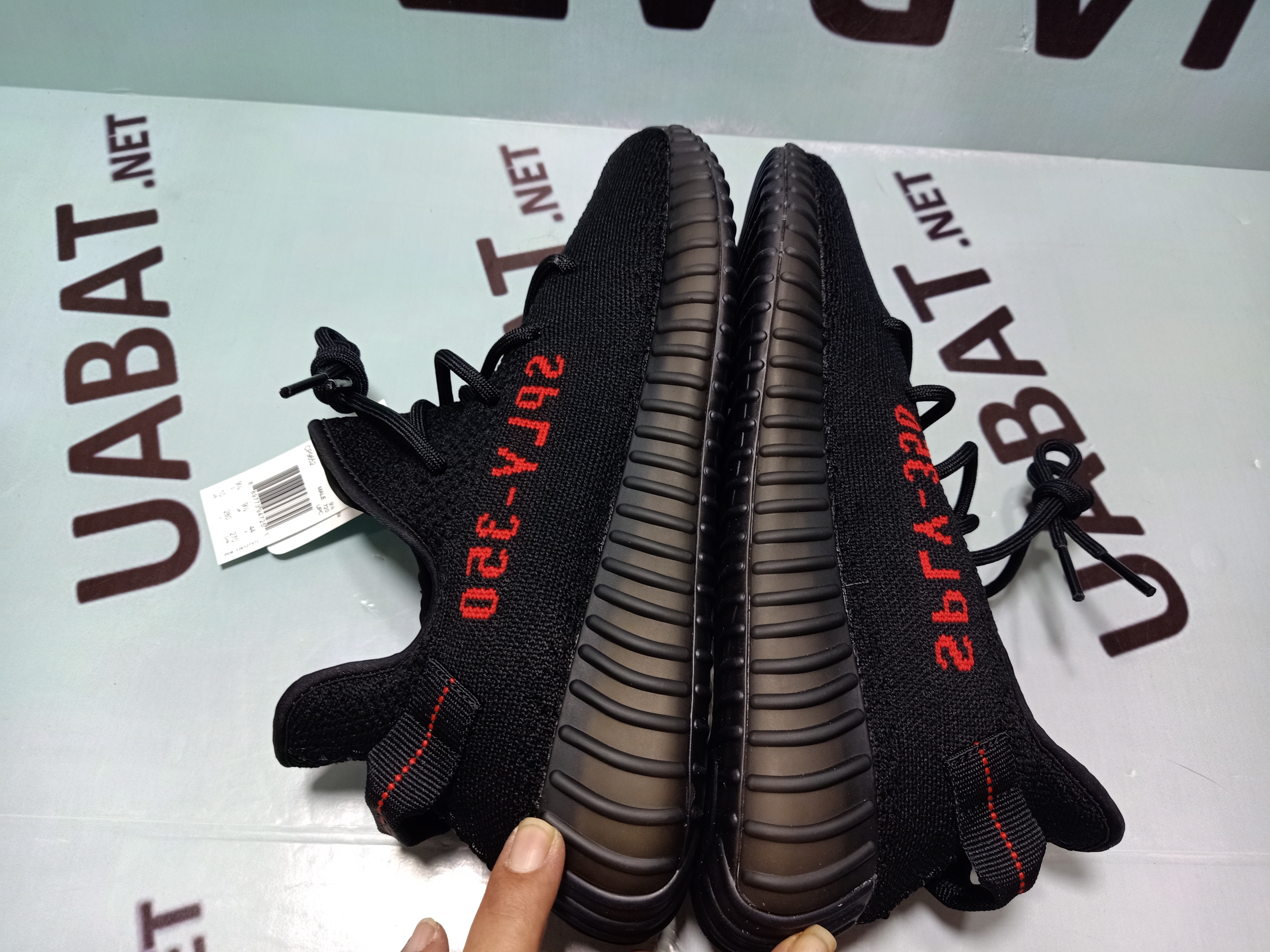 Uabat Yeezy Boost 350 V2 Black Red,CP9652