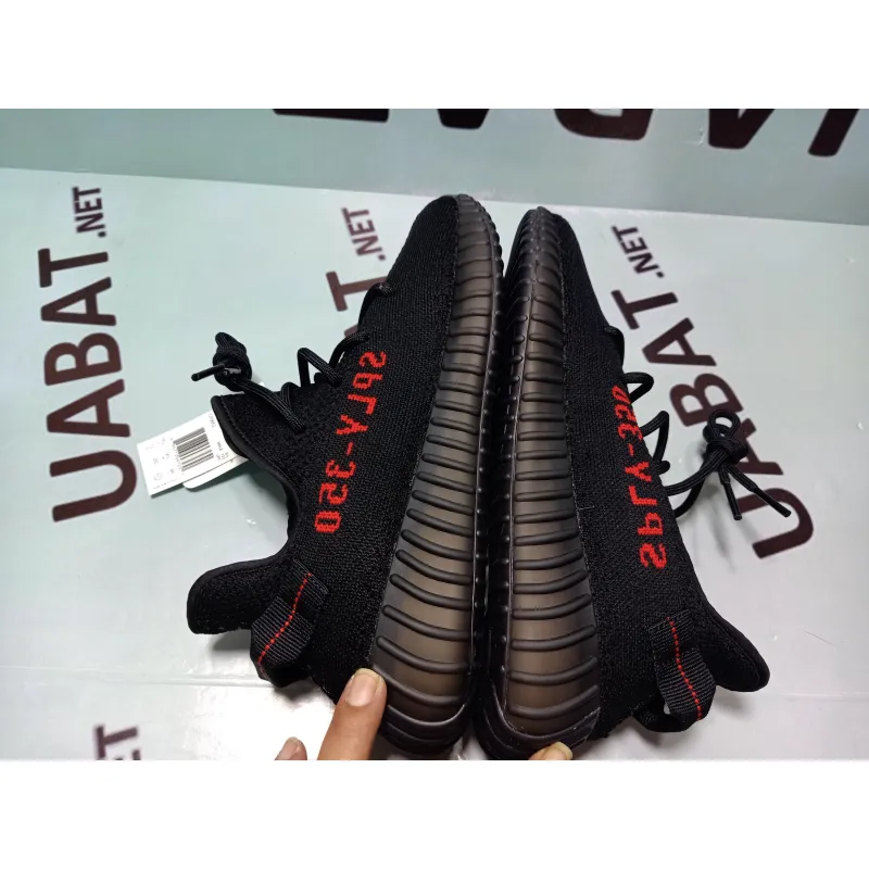 Uabat Yeezy Boost 350 V2 Black Red,CP9652