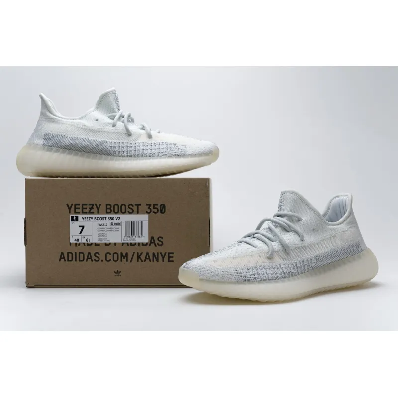 Uabat Yeezy Boost 350 V2 Cloud White (Reflective),FW5317