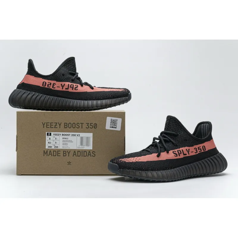 Uabat Yeezy Boost 350 V2 Core Black Red,CP9612