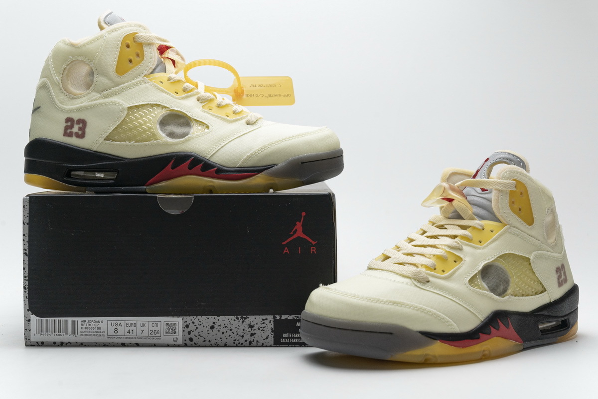 OG Jordan 5 Retro Off-White Sail,H8565-100