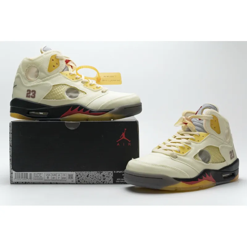 OG Jordan 5 Retro Off-White Sail,H8565-100