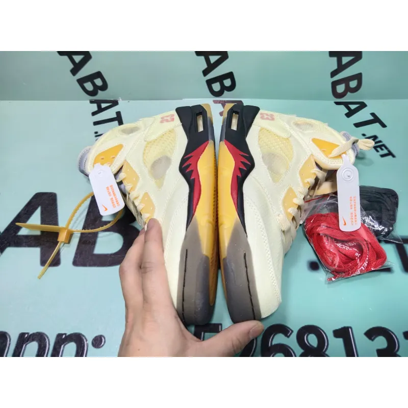 OG Jordan 5 Retro Off-White Sail,H8565-100
