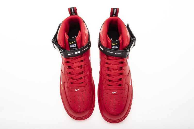 OG Air Force 1 Mid Utility University Red,804609-605