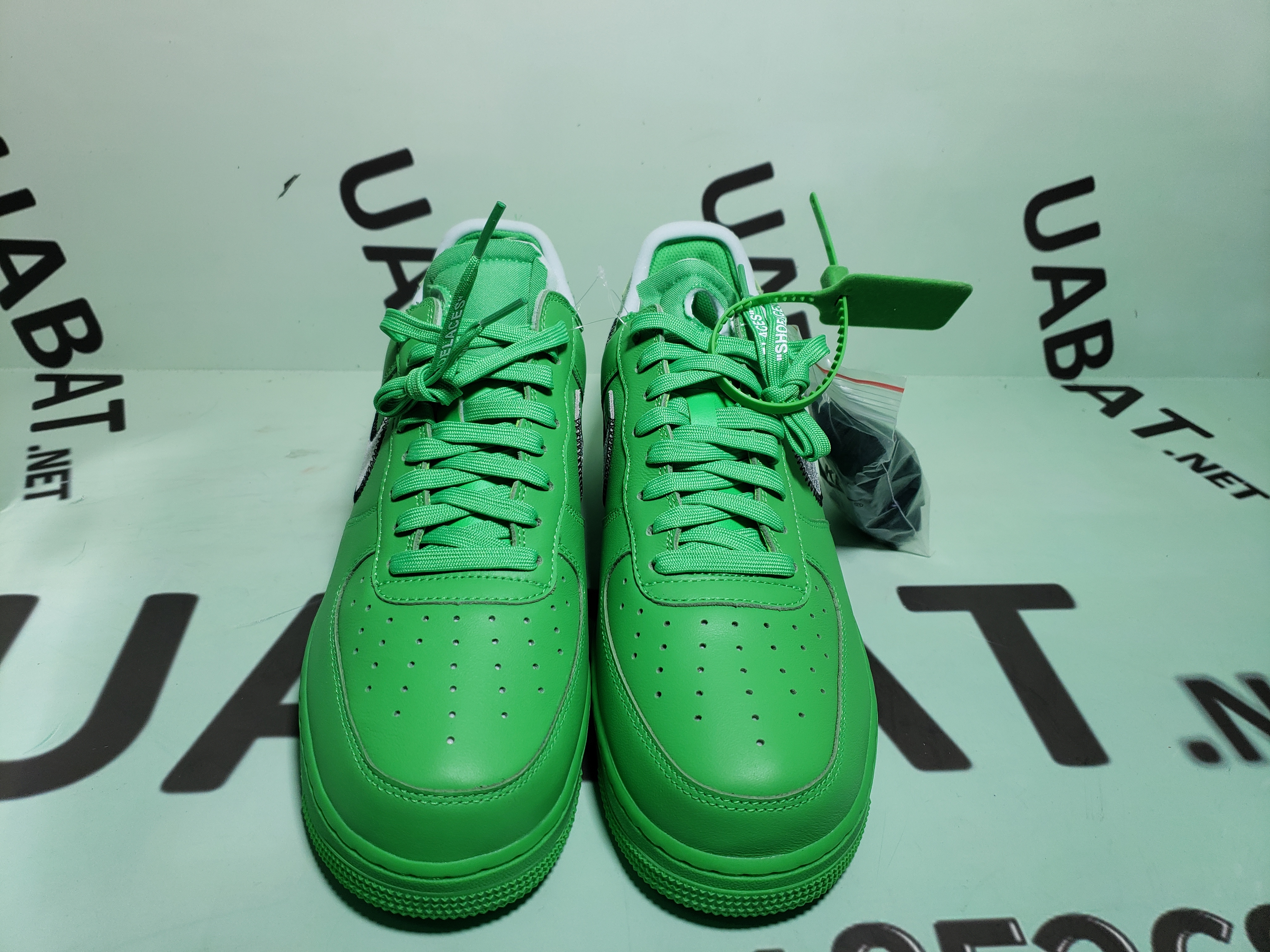 Uabat Air Force 1 Low Off-White Light Green Spark,DX1419-300