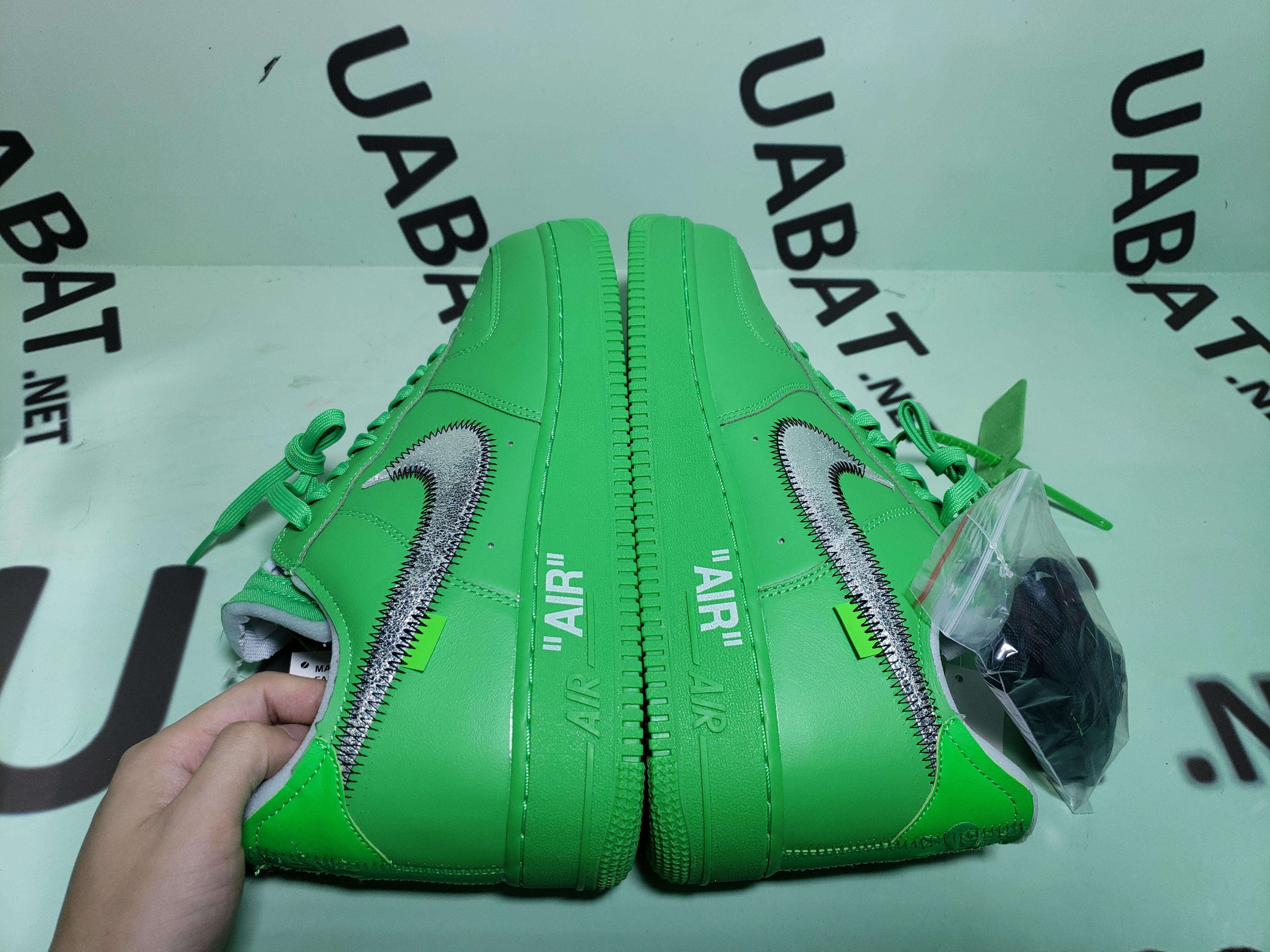 Uabat Air Force 1 Low Off-White Light Green Spark,DX1419-300