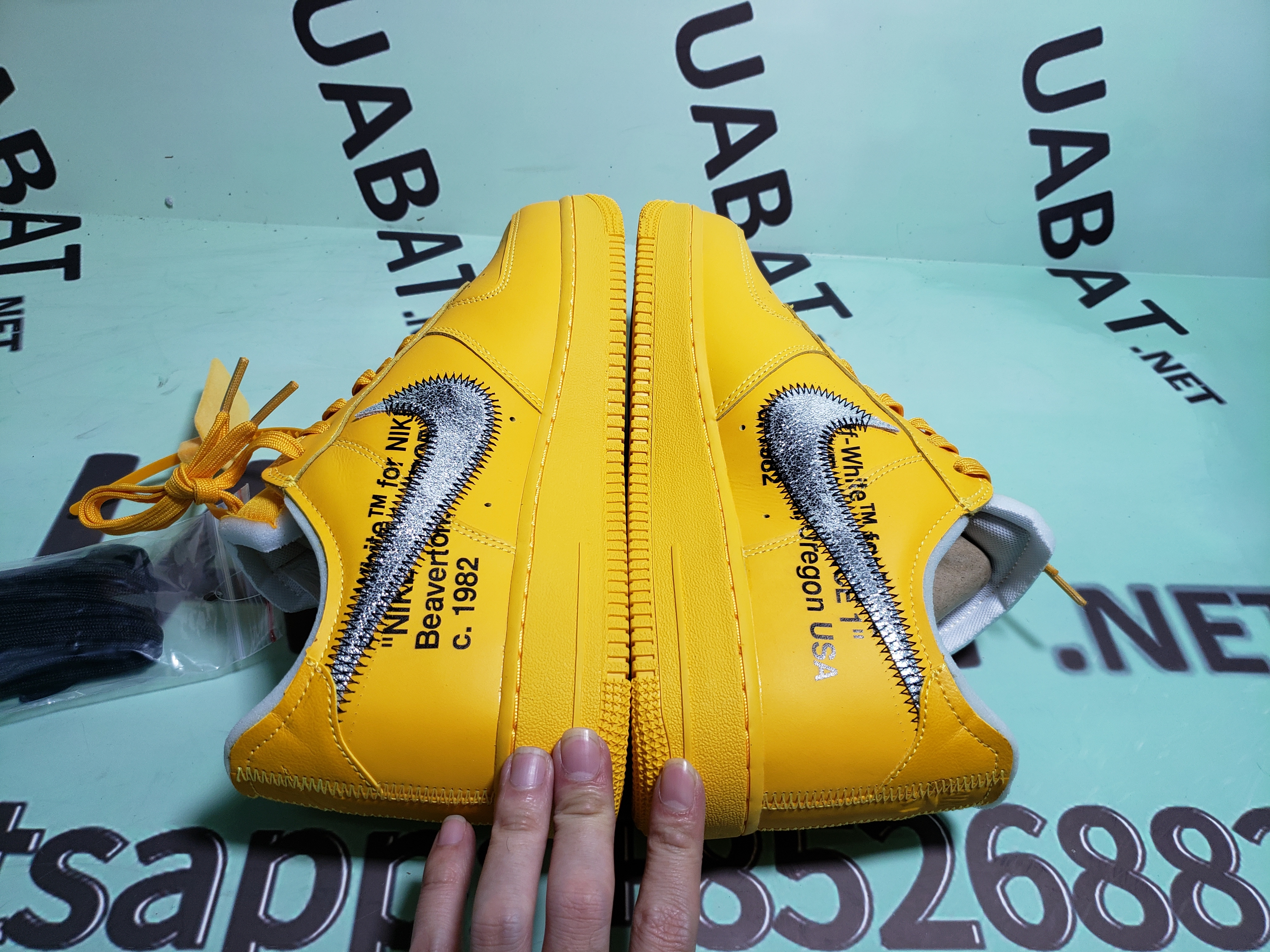 Uabat Air Force 1 Low Off-White University Gold,DD1876-700  