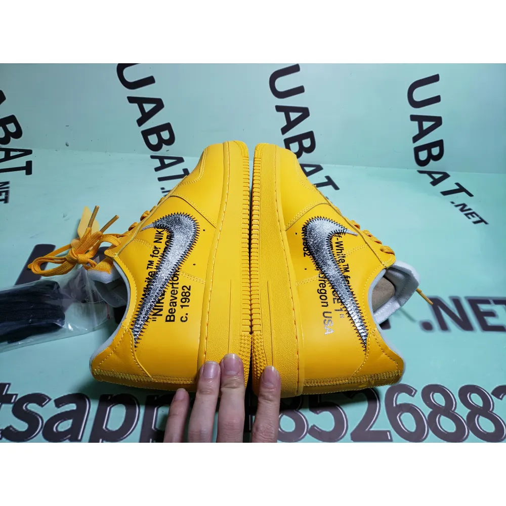 Uabat Air Force 1 Low Off-White University Gold,DD1876-700  