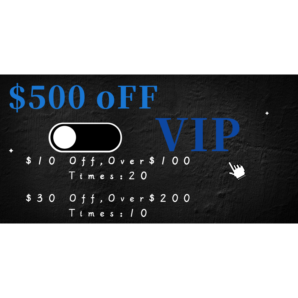 UP $500 OFF, VIP