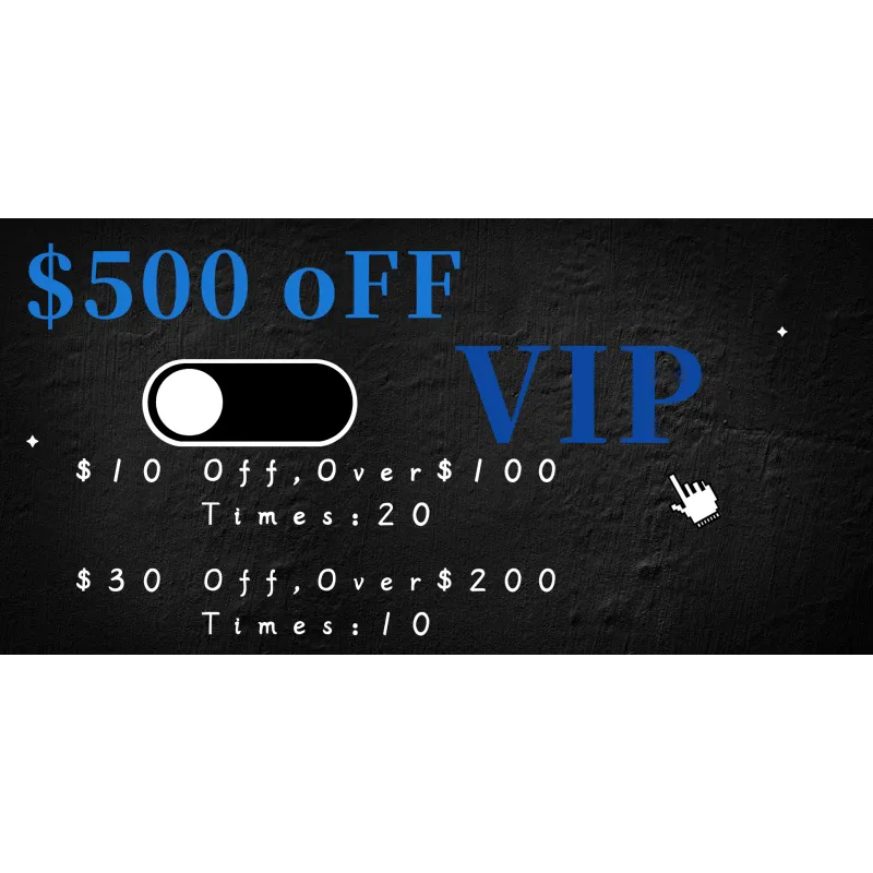 UP $500 OFF, VIP