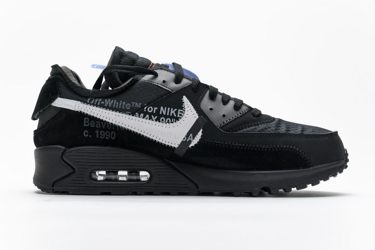  PK God  Air Max 90 OFF-WHITE Black,AA7293-001 the best replica sneaker 