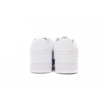 {20$ OFF, Litmited Time} OG A Bathing Bapesta Sta Low M2 White Leather 02