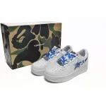 A Bathing Ape Bape Sta Low White Blue Camouflage 1H20-191-045