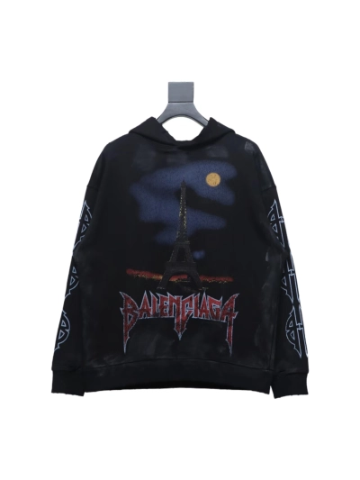 Balenciaga 23FW Reverse Tower Hoodie 01
