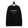 Balenciaga 24Fw Letter heart print round neck Hoodie 2