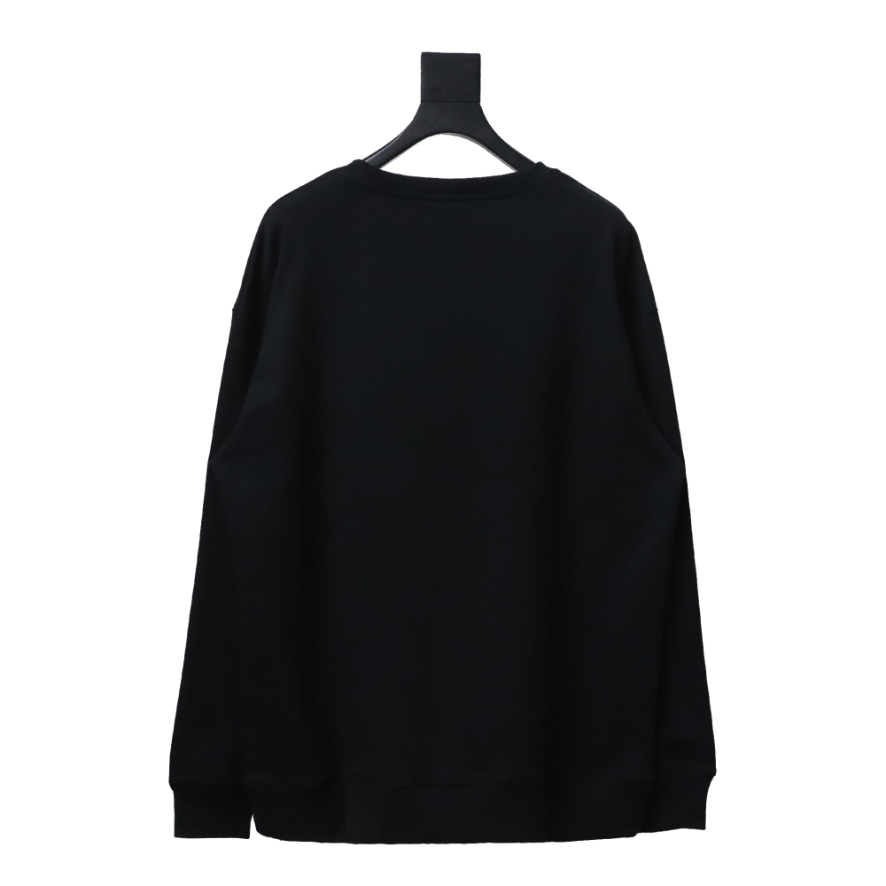  Balenciaga 24Fw Letter heart print round neck Hoodie 2