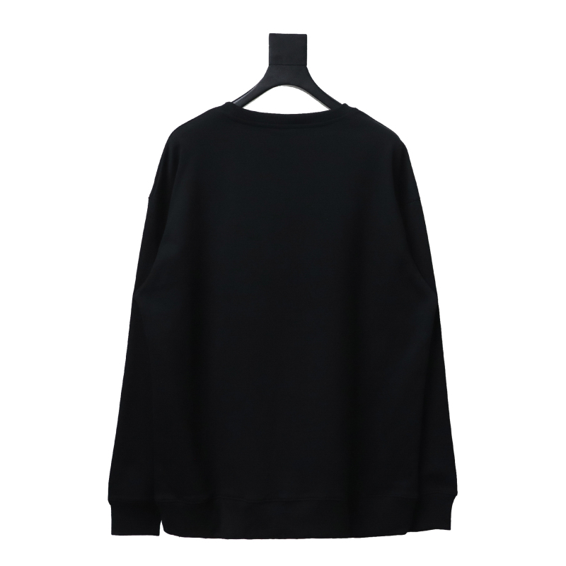  Balenciaga 24Fw Letter heart print round neck Hoodie 2