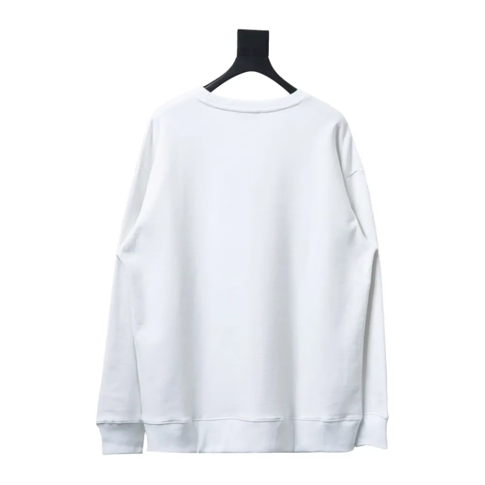 Balenciaga 24Fw Lettering Heart Printing Crew Neck Hoodie1
