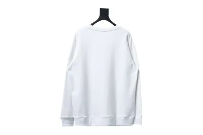 Balenciaga 24Fw Lettering Heart Printing Crew Neck Hoodie1 02