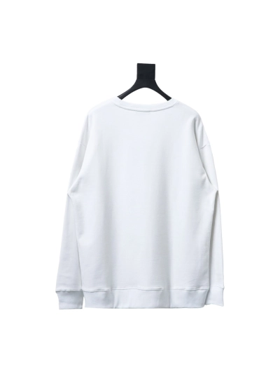 Balenciaga 24Fw Lettering Heart Printing Crew Neck Hoodie1 02