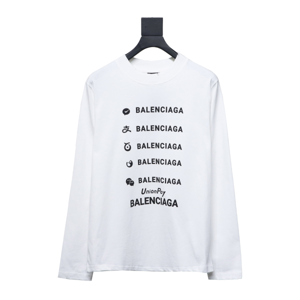 Balenciaga 24S Lettering Crew Neck Hoodie 1