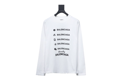 Balenciaga 24S Lettering Crew Neck Hoodie 1 01