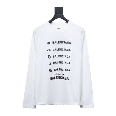 Balenciaga 24S Lettering Crew Neck Hoodie 1 01