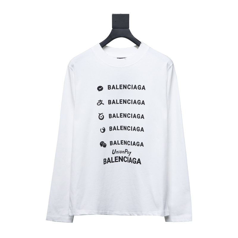  Balenciaga 24S Lettering Crew Neck Hoodie 1