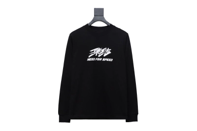 Balenciaga 24S Three-Dimensional Assembly Tape Printing Design Loose Long Sleeve Hoodie 01