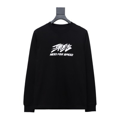  Balenciaga 24S Three-Dimensional Assembly Tape Printing Design Loose Long Sleeve Hoodie 01