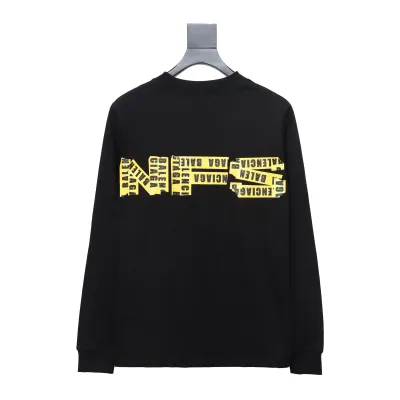 Balenciaga 24S Three-Dimensional Assembly Tape Printing Design Loose Long Sleeve Hoodie 02