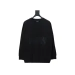 Balenciaga American Tape Lettering Crew Neck Hoodie 1