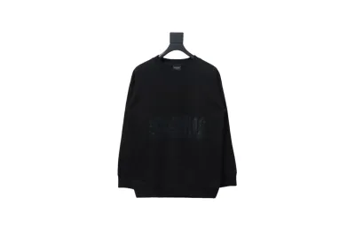Balenciaga American Tape Lettering Crew Neck Hoodie 1 01