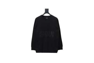 Balenciaga American Tape Lettering Crew Neck Hoodie 1 01