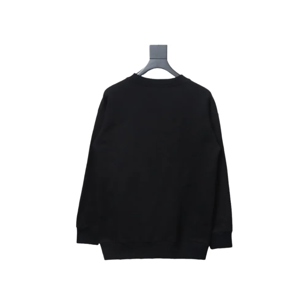 Balenciaga American Tape Lettering Crew Neck Hoodie 1