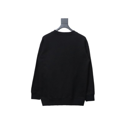  Balenciaga American Tape Lettering Crew Neck Hoodie 1 02