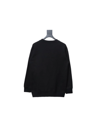 Balenciaga American Tape Lettering Crew Neck Hoodie 1 02