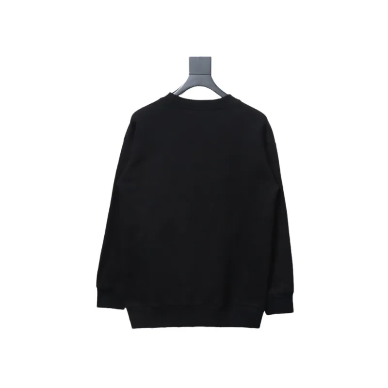Balenciaga American Tape Lettering Crew Neck Hoodie 1