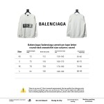  Balenciaga American Tape Lettering Crew Neck Hoodie 2