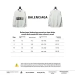 Balenciaga American Tape Lettering Crew Neck Hoodie 2