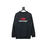 Balenciaga masking tape 3M embroidery front and back stitching round neck Hoodie