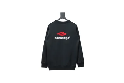 Balenciaga masking tape 3M embroidery front and back stitching round neck Hoodie 02