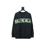 Balenciaga masking tape 3M embroidery front and back stitching round neck Hoodie