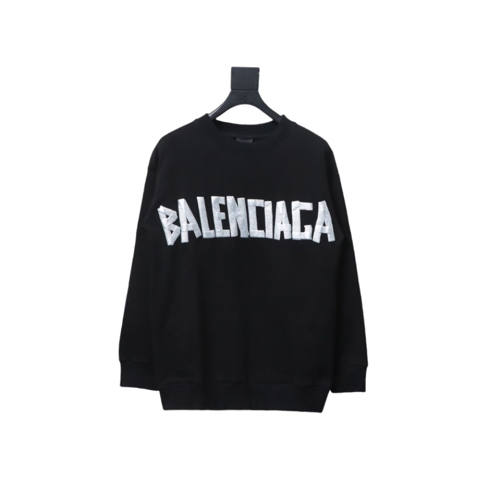  Balenciaga masking tape round neck Hoodie 1