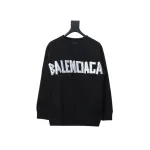 Balenciaga masking tape round neck Hoodie 1
