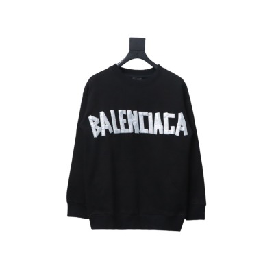  Balenciaga masking tape round neck Hoodie 1 01
