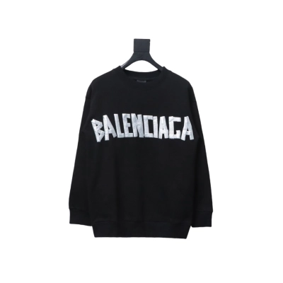 Balenciaga masking tape round neck Hoodie 1 01