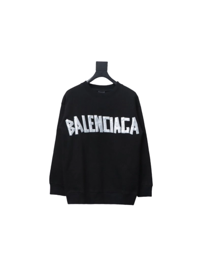 Balenciaga masking tape round neck Hoodie 1 01