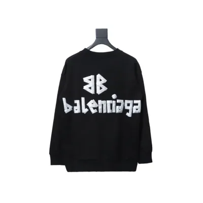 Balenciaga masking tape round neck Hoodie 1 02