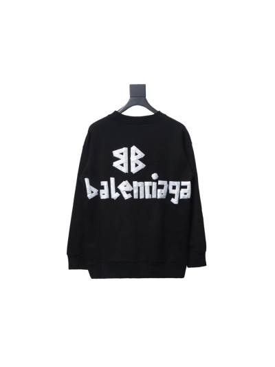 Balenciaga masking tape round neck Hoodie 1 02